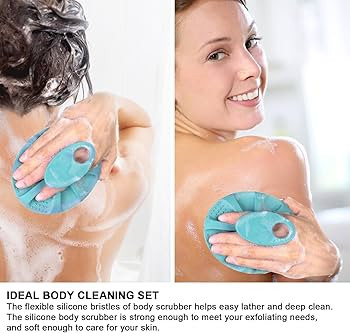 INNERNEED Soft Silicone Body Cleansing Brush Shower Scrubber, Gentle Exfoliating and Massage for ... | Amazon (US)