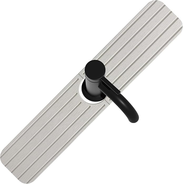 20inch x 4inch Kitchen Sink Faucet Mat, Water Absorbing Stone Faucet Splash Guard for Bathroom Co... | Amazon (US)