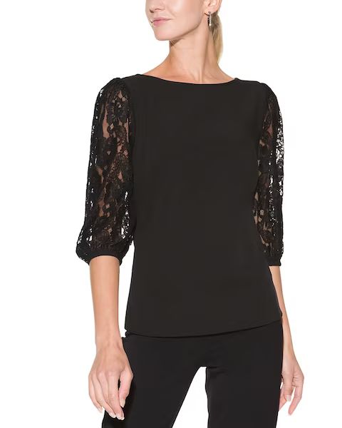 Outlet WHBM Lace-Sleeve Blouse | White House Black Market