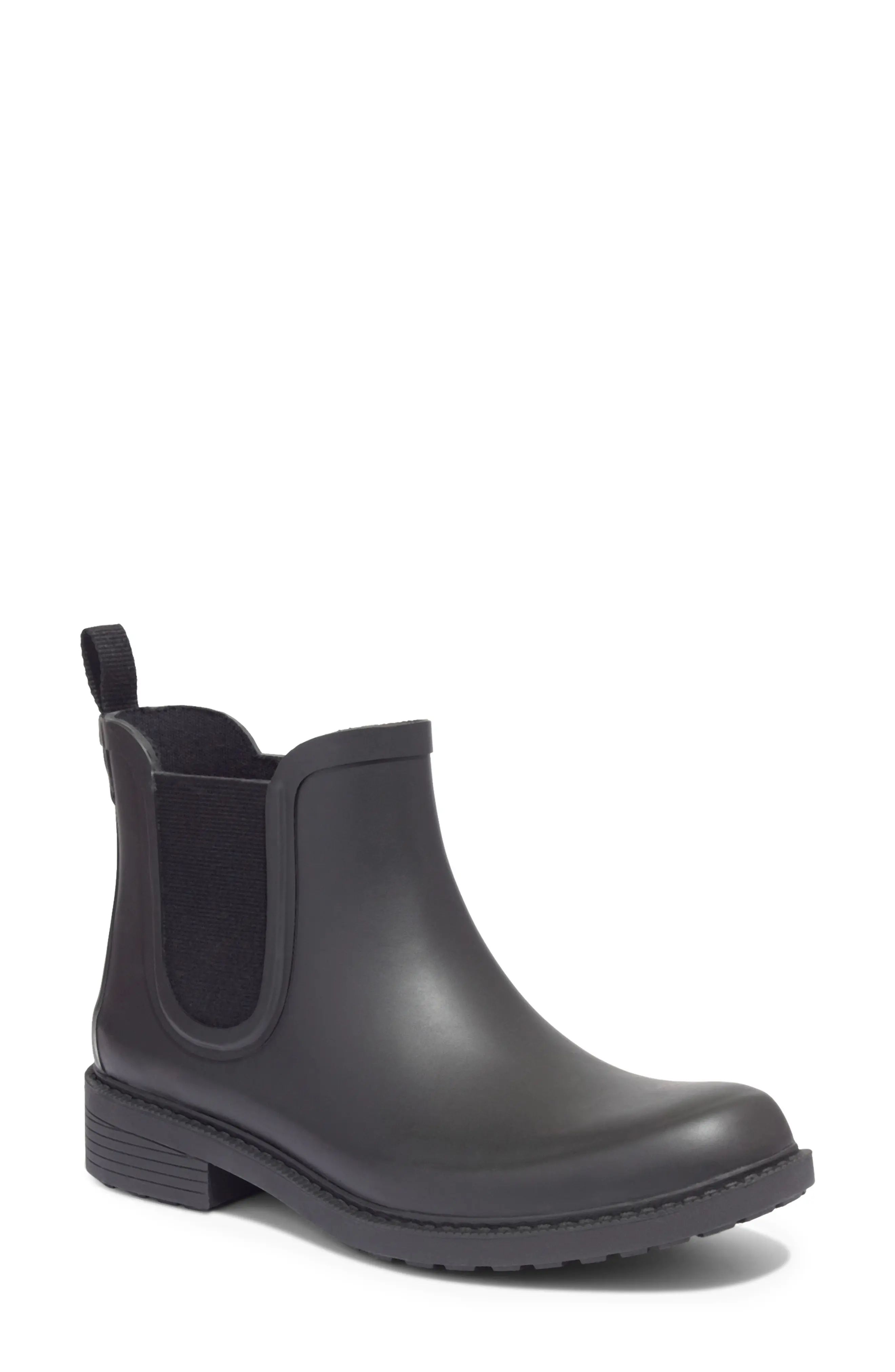 Women's Madewell The Chelsea Rain Boot, Size 6 M - Black | Nordstrom