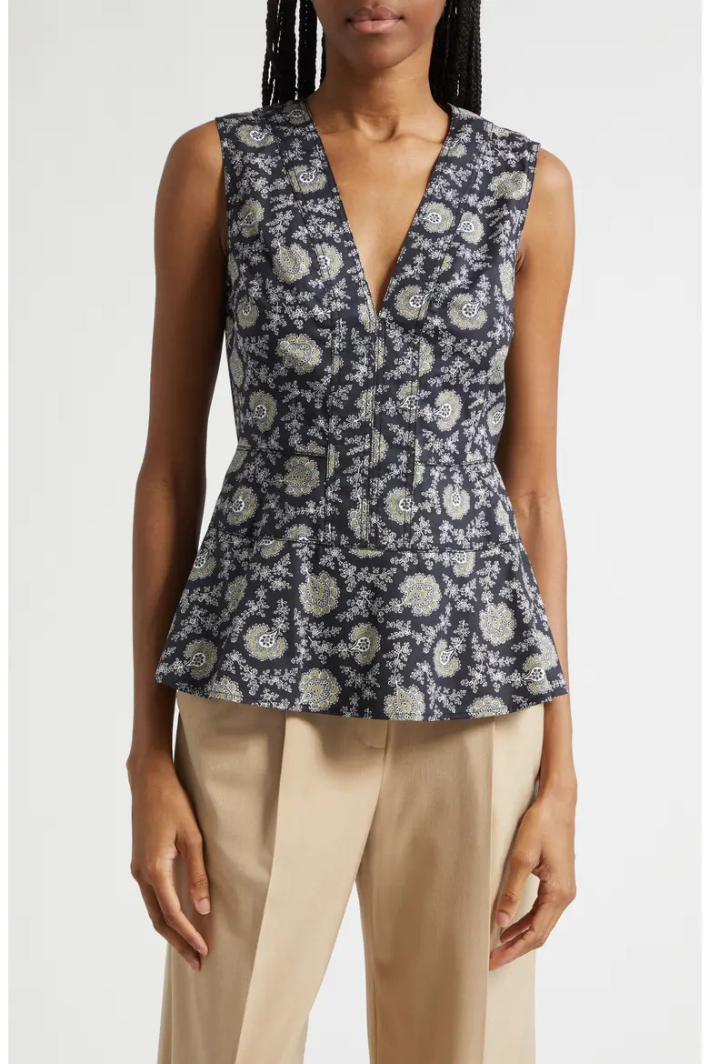 Nickelby Stretch Cotton Peplum Top (Women) | Nordstrom | Nordstrom