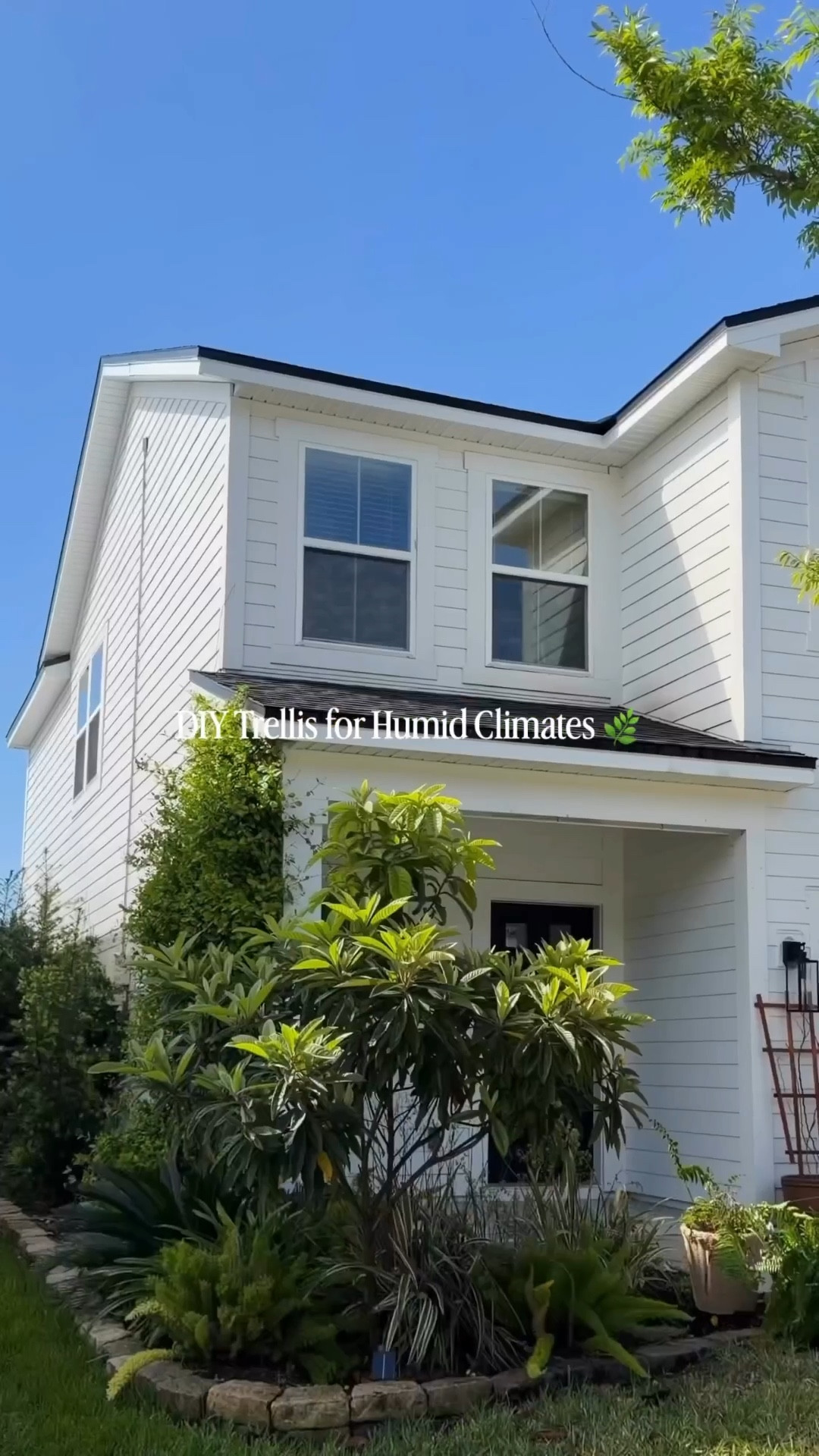 My Jasmine trellis I built using PVC #garden #outdoor #DIY #homedepot 

#LTKHome