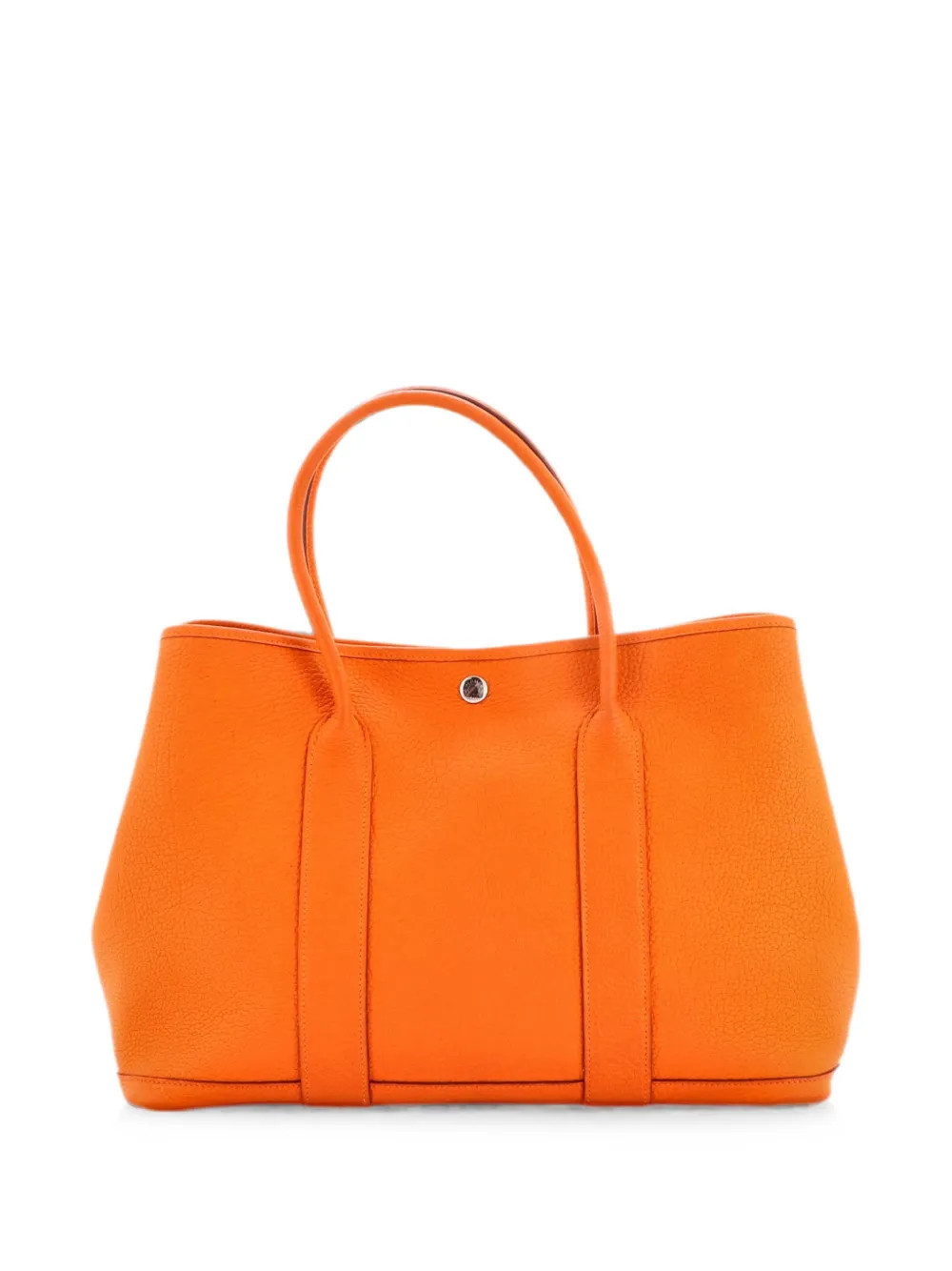Hermès Pre-Owned Garden Party Tote Leather with Printed Interior 36 satchel - Orange | Farfetch Global