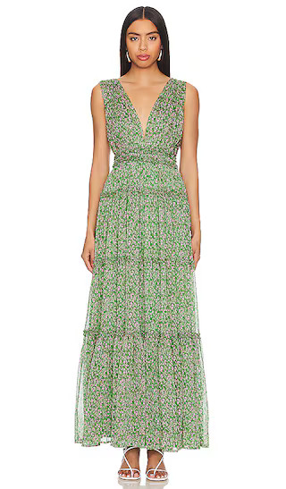 Edessa Dress in Green Pink Floral | Revolve Clothing (Global)