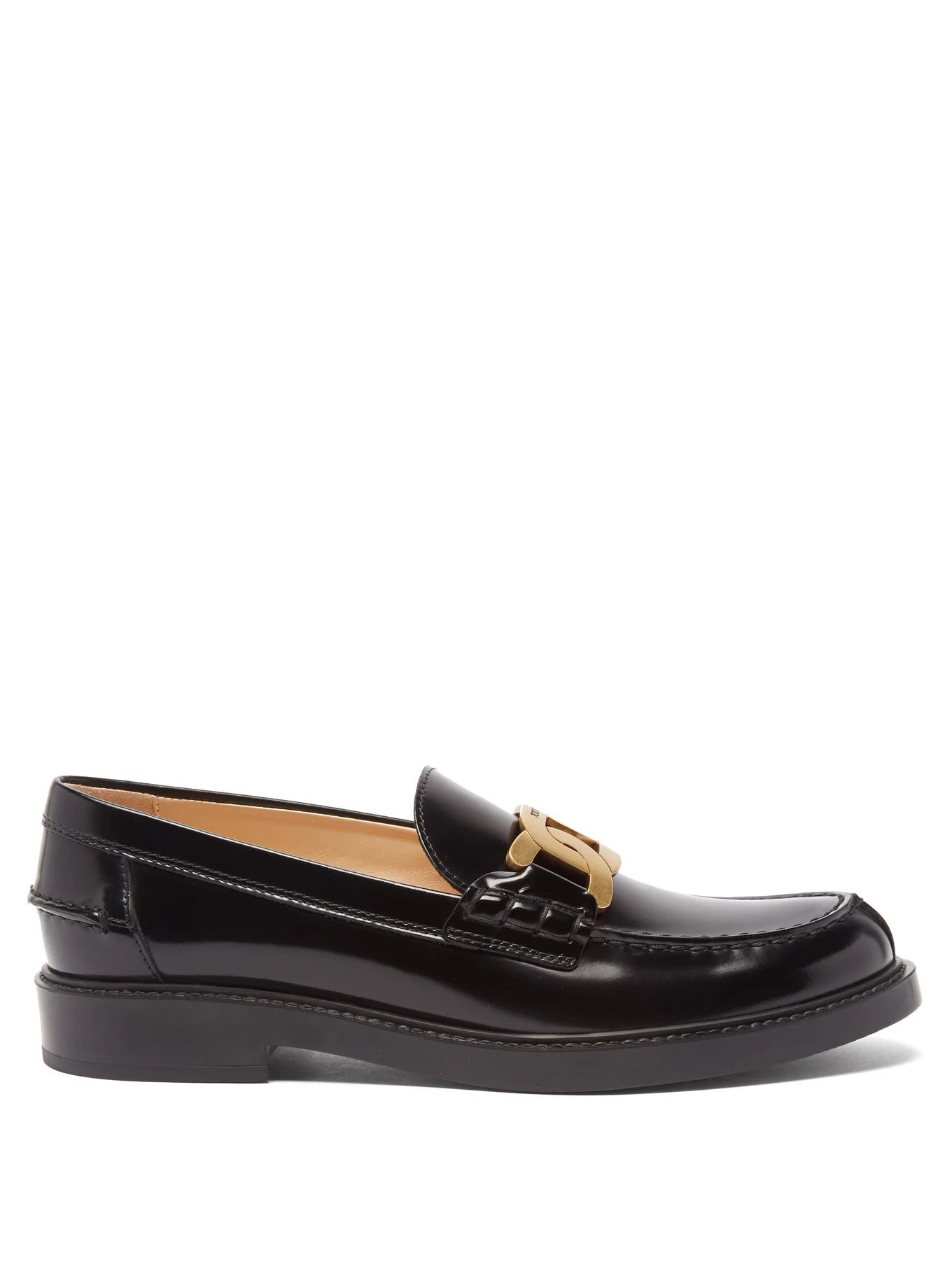 Chain-embellished leather loafers | Tod's | Matches (US)