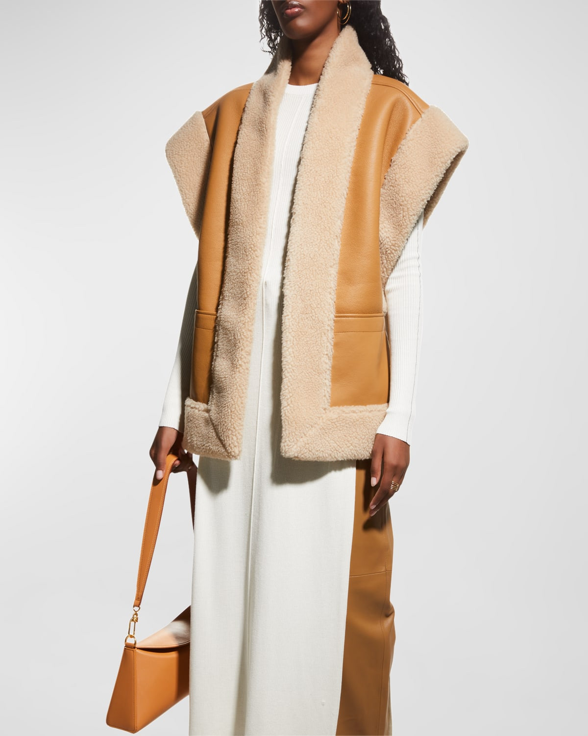 Sutton Bonded Faux Fur Vest | Neiman Marcus