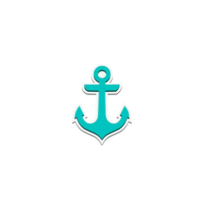 Bogg Bit - Turquoise Anchor | Bogg