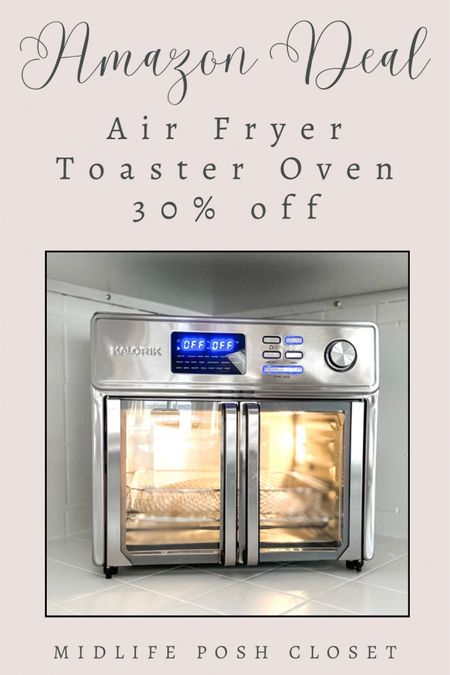 Amazon Deal! This air fryer/toaster oven is big enough to cook an entire turkey breast. I love air frying salmon with whole-grain mustard in it.

#LTKSeasonal #LTKsalealert #LTKhome