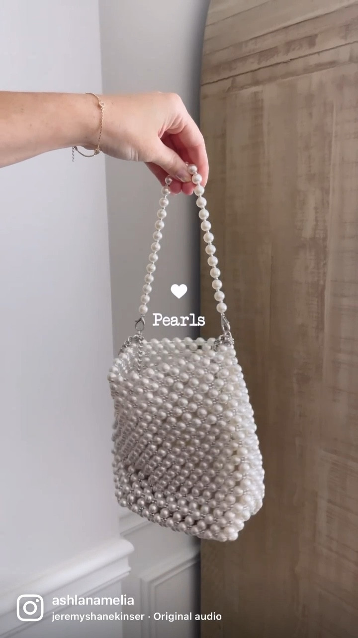  Grandxii Pearl Clutch Purses for Women Handmade Tote Bags  Evening Party Bag bucket bag With Pearl : Clothing, Shoes & Jewelry