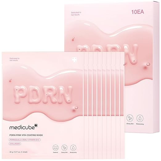 medicube Salmon DNA PDRN Pink Vita Coating Sheet Mask 10EA - Korean sheet mask for glass skin - L... | Amazon (US)