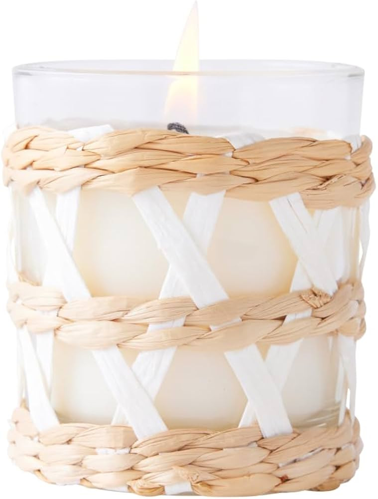 MERSEA Beach Bungalow Seagrass Candle, Scented Candle with Handwoven Seagrass Holder (4 oz) | Amazon (US)