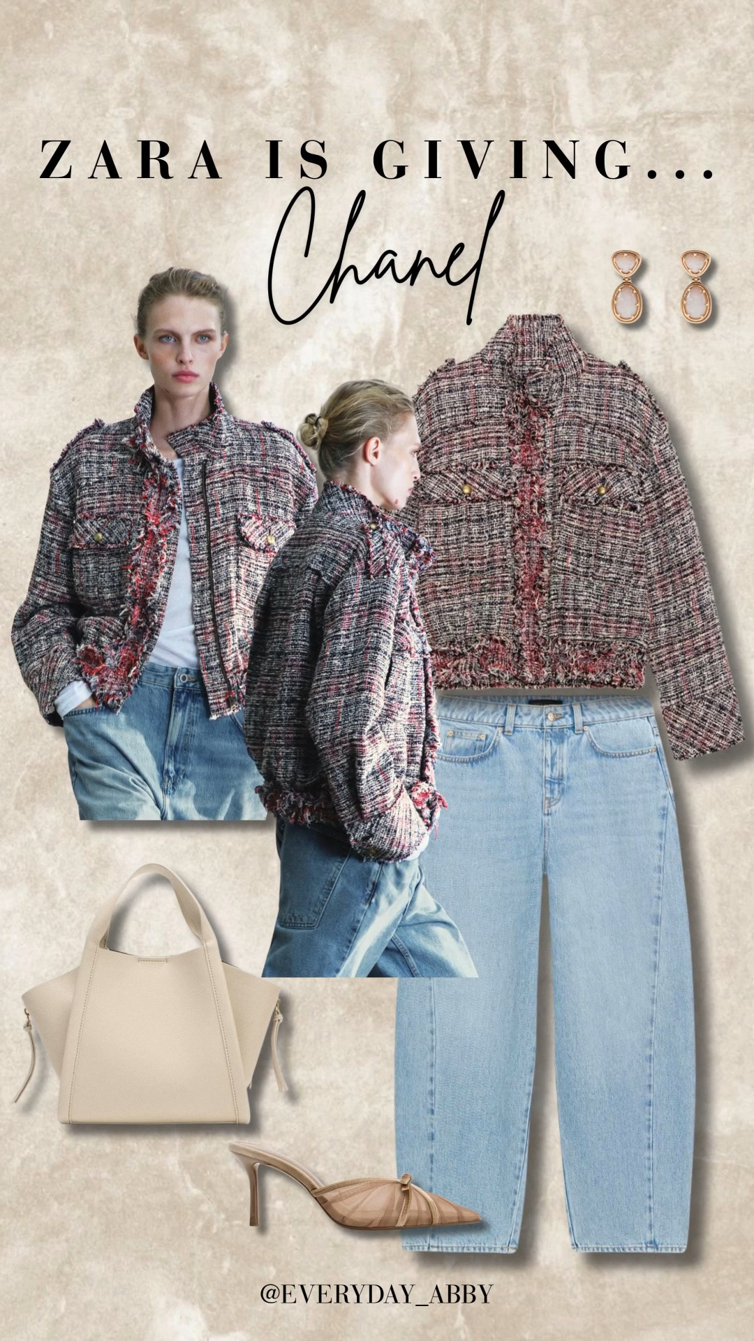 This tweed jacket that’s new from Zara 😍😍

#LTKootd #LTKSeasonal #LTKWorkwear