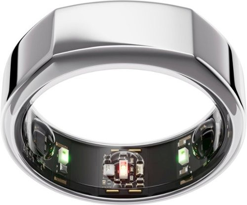 Oura Ring Gen3 - Heritage - Size 12 - Silver | Best Buy U.S.