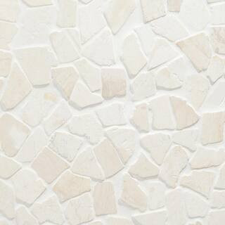 Ivy Hill Tile Countryside White 4 in. x 6 in. Tumbled Mosaic Floor and Wall Tile Sample EXT3RD105... | The Home Depot