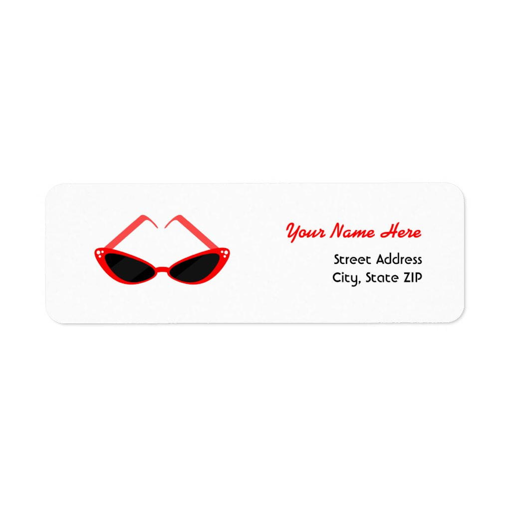 Retro Red Cat Eye Sunglasses 5 sheets | Zazzle