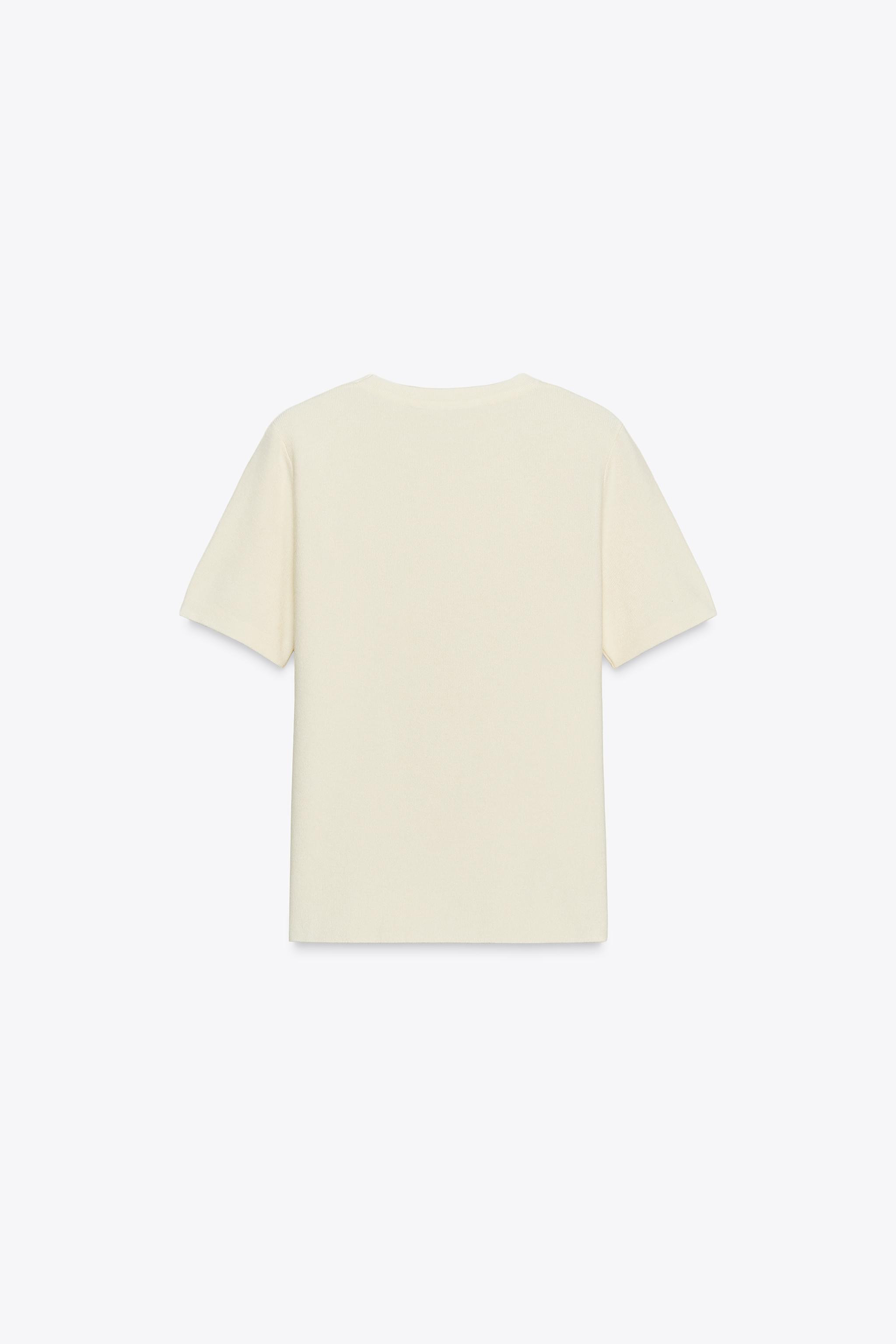 SOFT FEEL SHORT SLEEVE KNIT JUMPER | Zara Canada