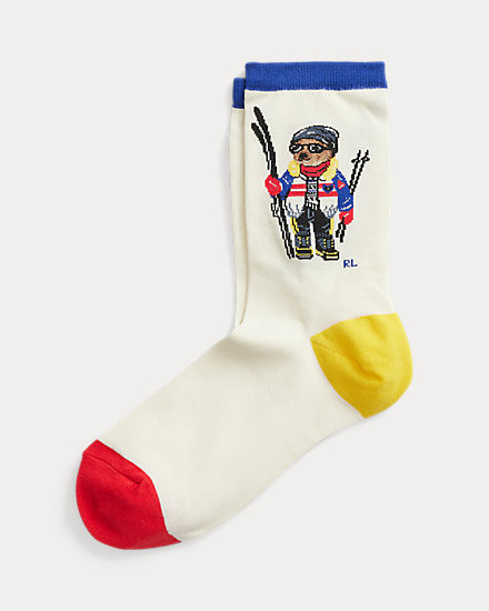 Colour-Blocked Polo Bear Crew Socks | Ralph Lauren (UK)