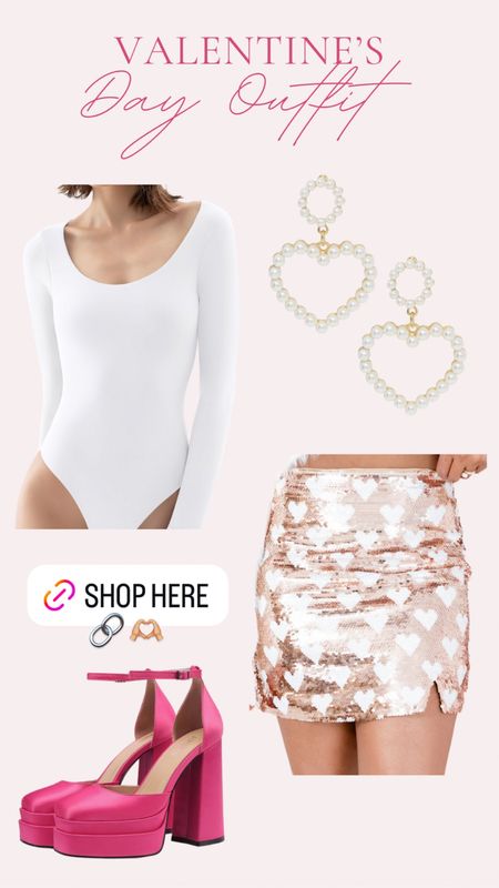 Valentine’s Day Outfit! Can’t wait to wear this!

Heart, hearts, sequins skirt, pink heels, pink shoes, valentines skirt, pink lily finds, amazon finds, heart earrings, pearl earrings #valentinesday #hearts #valentine #heart #valentinedecor

#LTKfindsunder100 #LTKshoecrush #LTKSeasonal