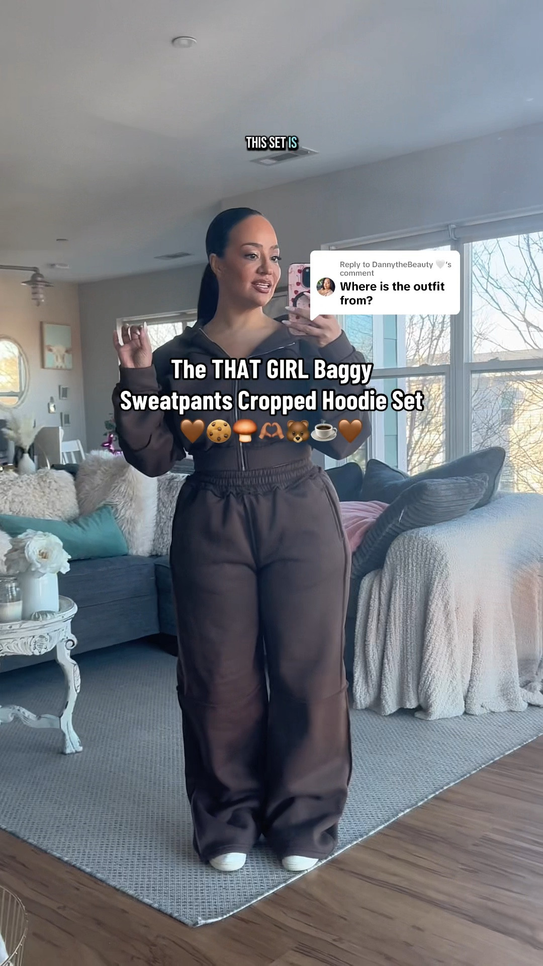 I stg this set is the THAT GIRL sweatsuit set. The cropped tight hoodie x the wide leg sweatpants?! CHEF’S KISS 💋🤎

Sizing ⬇️

5’3 • 155 lbs
Size 8 / Medium
Bust: 34DDD
Waist: 28”
Hips: 43”
Wearing Size Large

over 40, curvy, midsize, petite, curvy petite, athleisure, casual outfit, errands outfit, sporty outfit 

#LTKFindsUnder50 #LTKPetite #LTKOver40