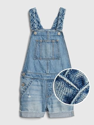 Baby Braided Short Overalls | Gap US