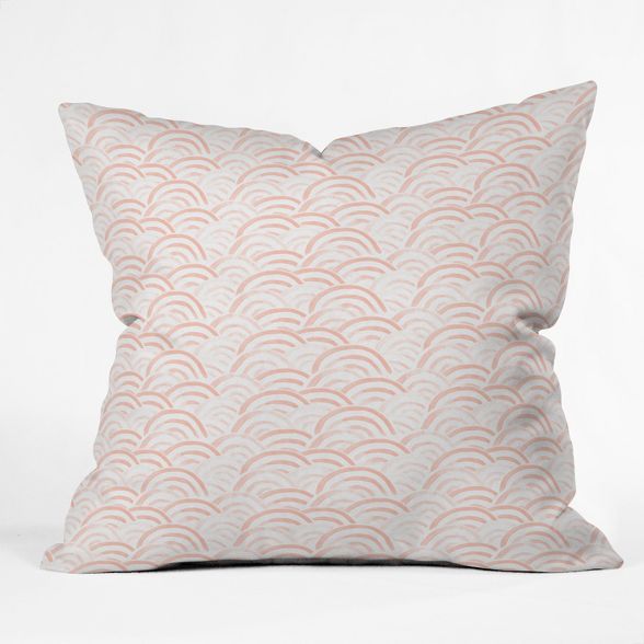 Pink Rainbow Throw Pillow - Deny Designs | Target
