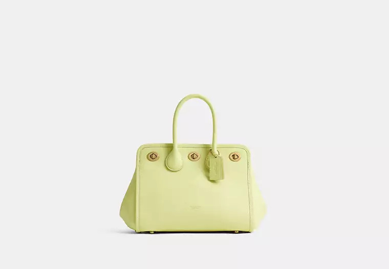 Coach Buy Now Turnlock Tote Bag 22 - Women's - B4/pale Citrus | Coach (US)