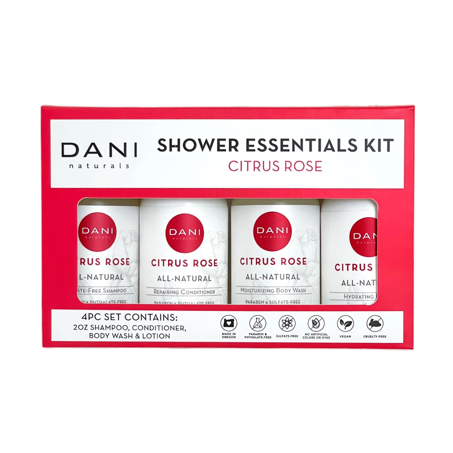 Shower Essentials Kit in Citrus Rose | DANI Naturals