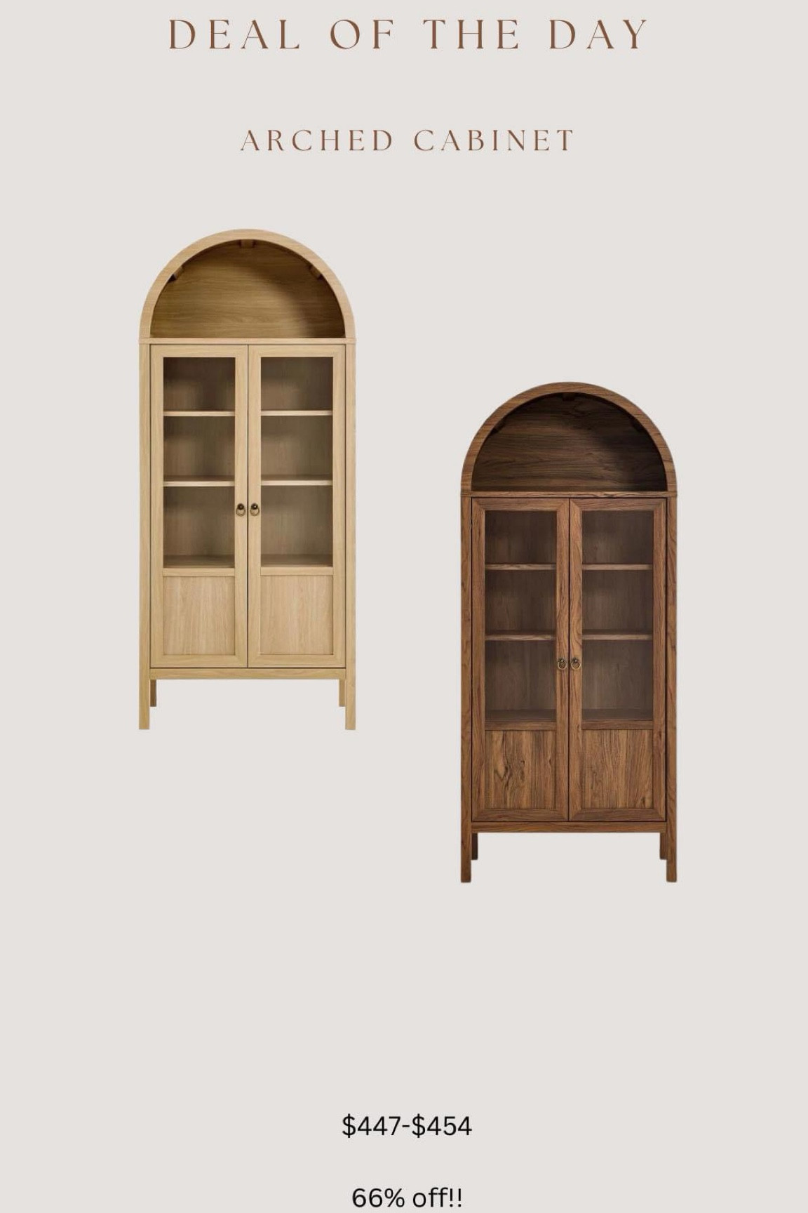 Amazing sale for this gorgeous arched cabinet!!

#LTKHome #LTKStyleTip #LTKSaleAlert