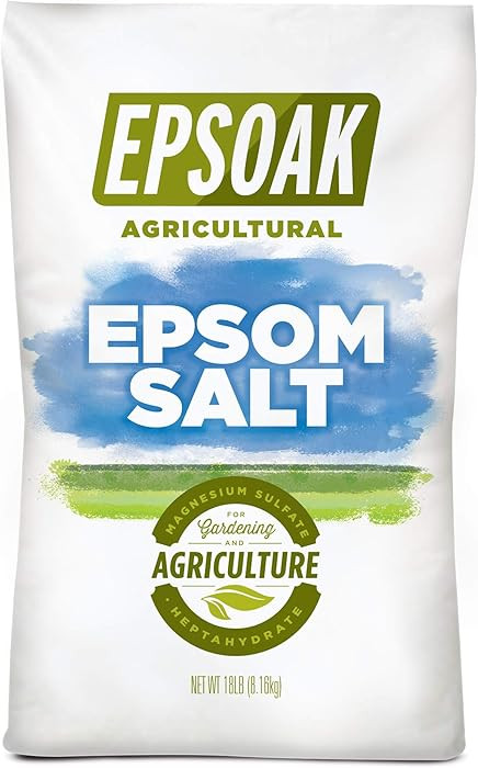 Epsoak Epsom Salt 18 lb. Agricultural Grade Magnesium Sulfate. Resealable Bulk Bag for Gardening ... | Amazon (US)