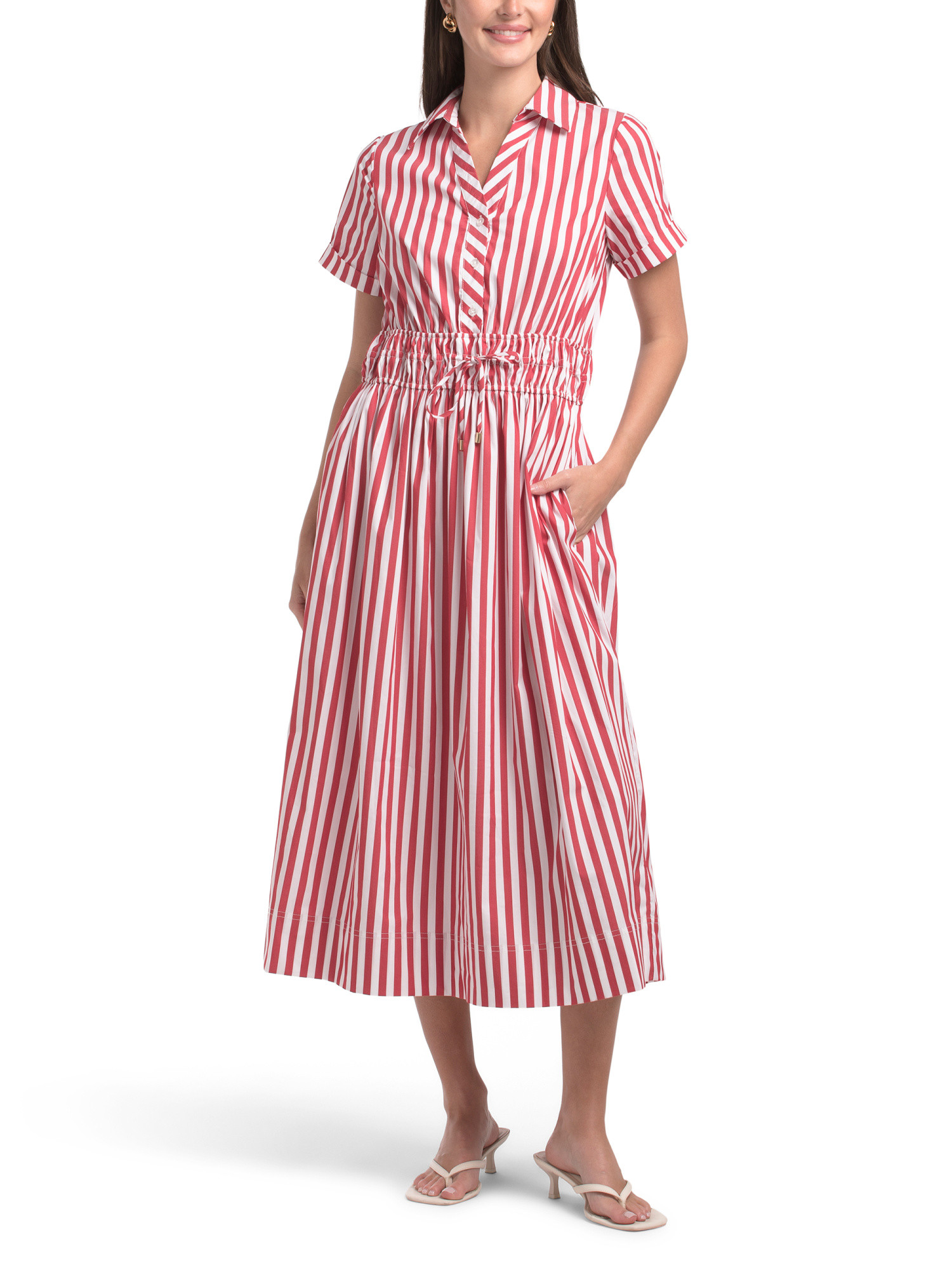 Striped Midi Dress | TJ Maxx