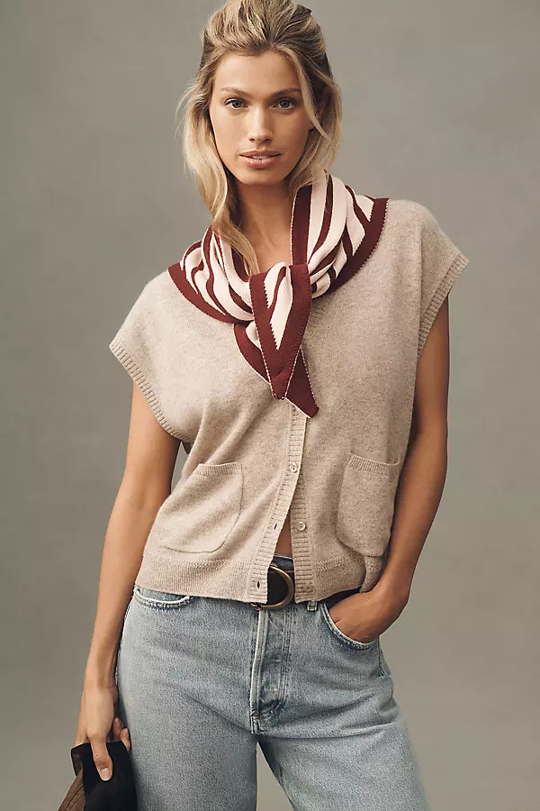 By Anthropologie Triangle Knit Scarf | Anthropologie (US)
