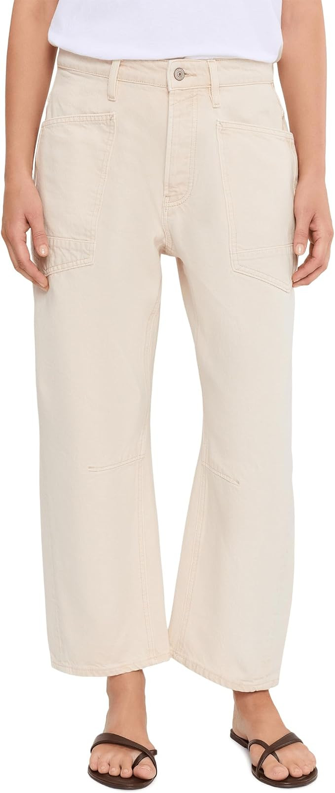 Free People Women's We the Free Minimalist Moxie Barrel Jeans | Amazon (US)