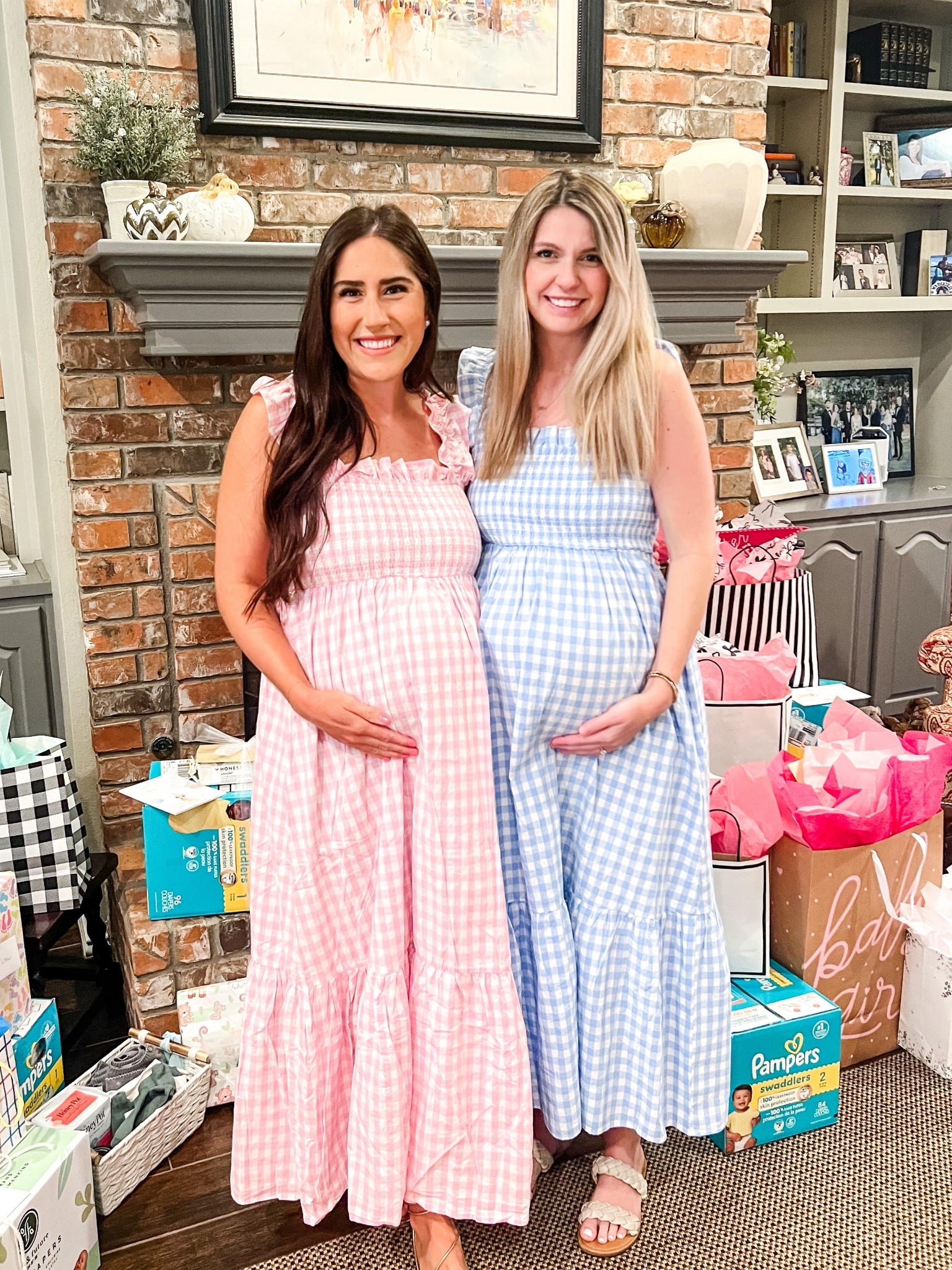 Baby shower dress / Baby girl  / Pink gingham dress / Baby boy / Blue gingham dress / 

#LTKFindsUnder50 #LTKBaby #LTKBump