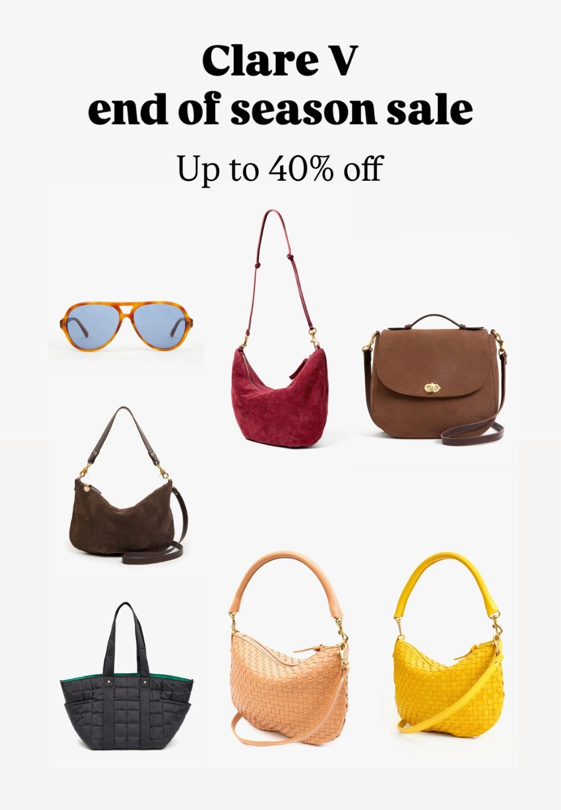 Clare V end of season sale


#LTKSaleAlert