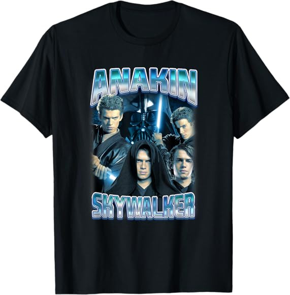 Star Wars Classic Anakin Skywalker Photo Collage Poster T-Shirt | Amazon (US)