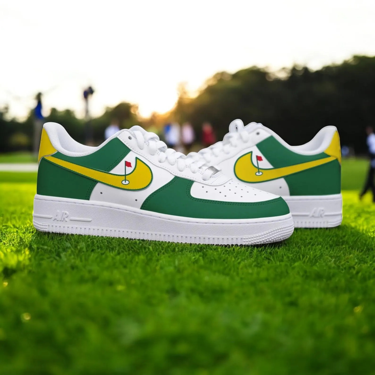 Hand Painted Golf Air Force 1 Sneakers, Golf Masters Custom AF1 Shoes, Personalized Golf Masters ... | Etsy (US)