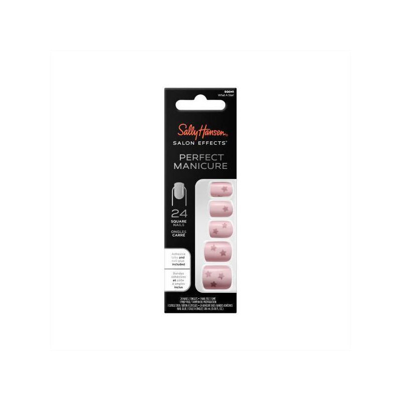 Sally Hansen Salon Effects Perfect Manicure Press-On Nails Kit - Square - 24ct | Target