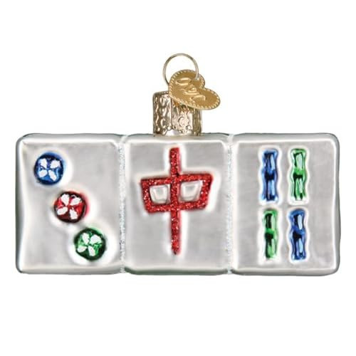 Old World Christmas Mahjong Glass Blown Ornament for Christmas Tree, Handcrafted Holiday Decoration, Games Collection | Amazon (US)