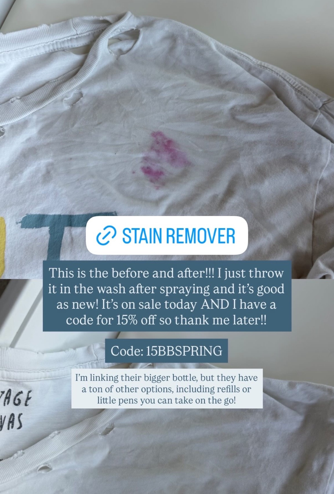 This stain treatment is magical! It gets out stains so quickly and easily! Use my code to save monet:)

#LTKBaby #LTKmomlife #LTKHome