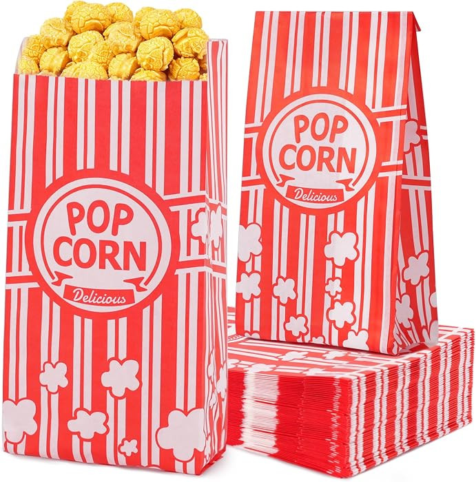 Paper Popcorn Bags,120 Pack 1oz Popcorn Bags Individual Servings, Popcorn Bag Bulk for Popcorn Ma... | Amazon (US)