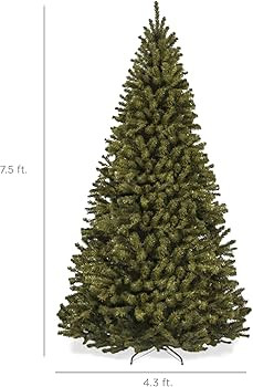 Best Choice Products Artificial Christmas Tree, 7.5ft Premium Unlit Realistic Spruce Holiday Déc... | Amazon (US)