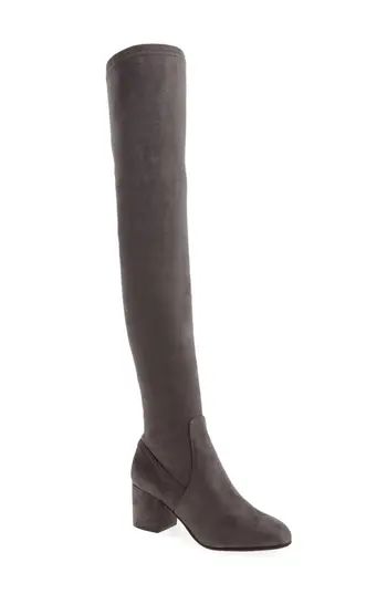 Women's Steve Madden Isaac Over The Knee Boot, Size 7.5 M - Grey | Nordstrom