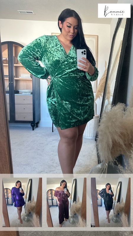 Holiday Outfit Inspiration from Walmart! Affordable and chic, these sequin dresses and velvet jumpsuit are the perfect pieces for all of your holiday events this season. 🎄 NYE Outfit | Holiday Outfit | Holiday Dress | Affordable Dresses | Midsize Fashion | Walmart Fashion

#LTKcurves #LTKstyletip #LTKHoliday