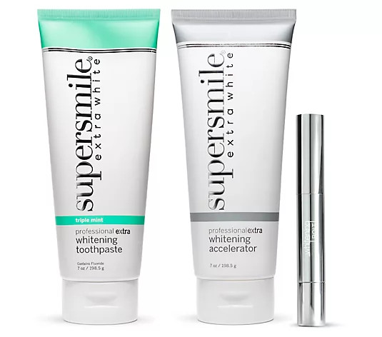 Supersmile Extra White Toothpaste, Accelerator, & Bolt - QVC.com | QVC