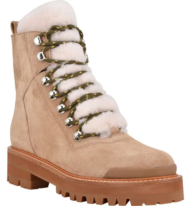 Izzie Genuine Shearling Lace-Up Boot | Nordstrom