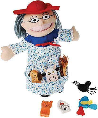 Constructive Playthings MTC-215 There Was an Old Lady Who Swallowed a Fly Puppet and Props Set fo... | Amazon (US)