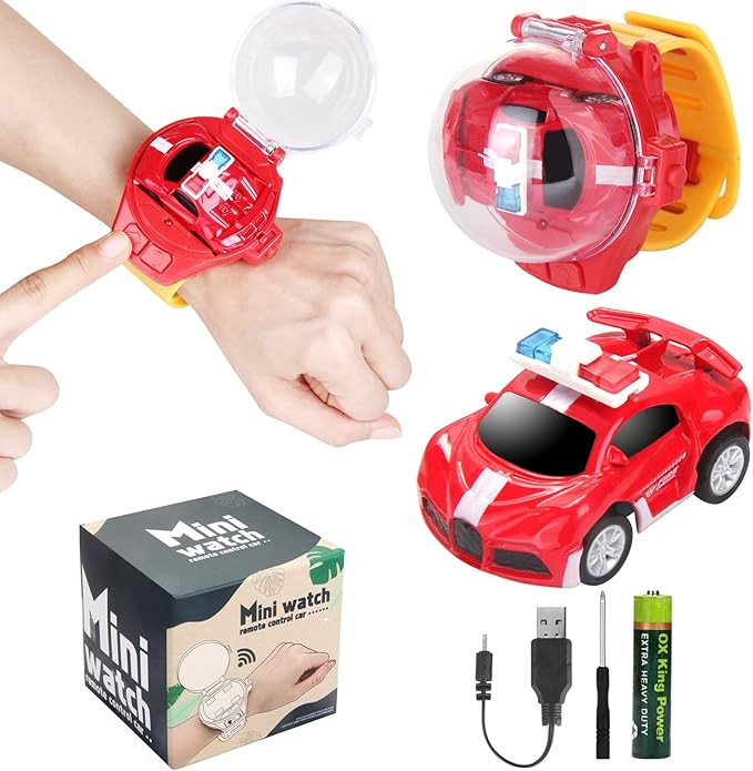 2023 Remote Control Car Watch Toys with LED Light,2.4 GHz Mini Racing Cars Wrist Toy for Kids Adu... | Amazon (US)