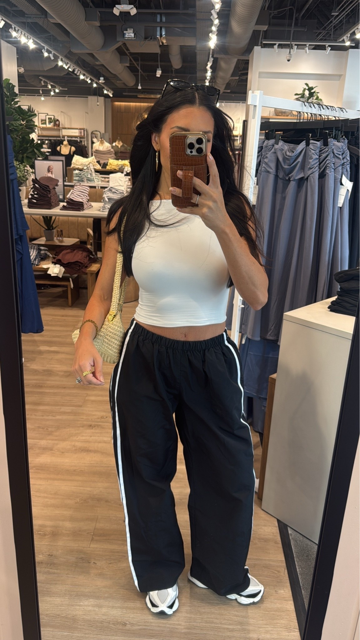 Today’s brunch outfit!
Amazon backless top size small 
Walmart wind pants size small 
New Balance sneakers

#LTKootd #LTKgrwm #LTKdayinmylife