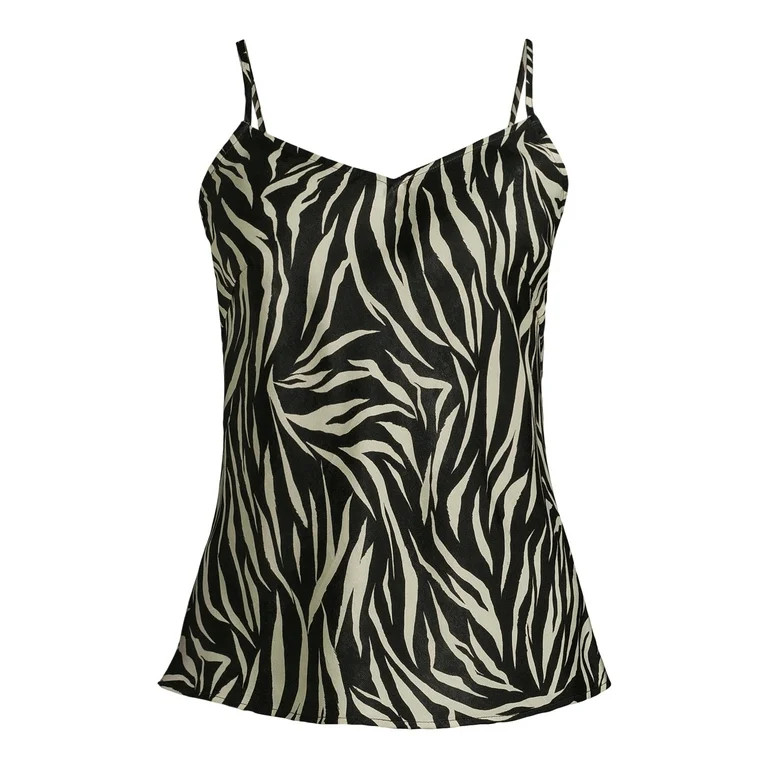 Time and Tru Women's Satin Cami with Adjustable Straps, Sizes XS-XXXL - Walmart.com | Walmart (US)