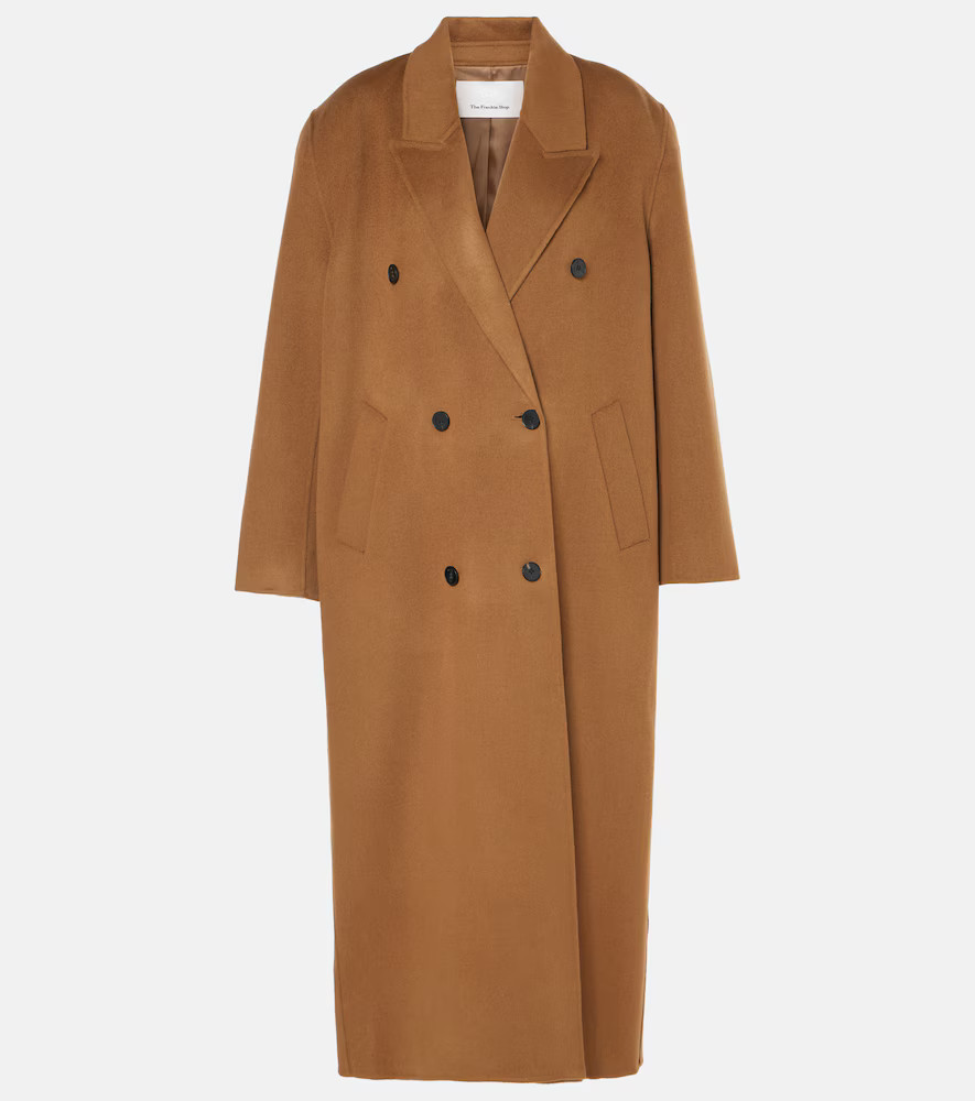 The Frankie Shop Gaia double-breasted wool-blend coat | Mytheresa (INTL)